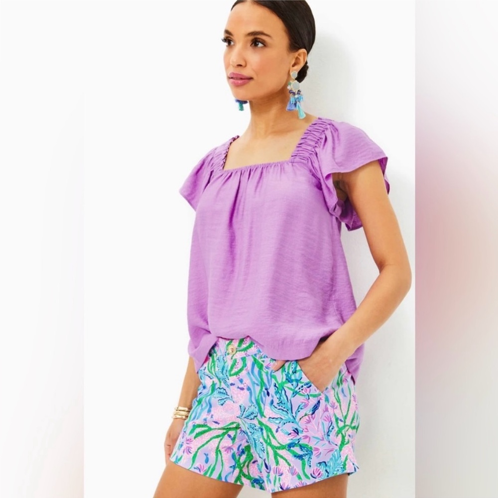 Lilly Pulitzer Callahan Shorts Multi Seacret Escape NWT